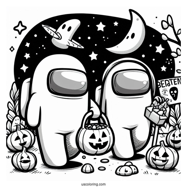 Crewmates Trick-or-Treating