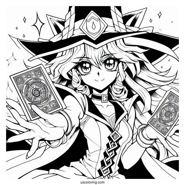 Yugi Mutou With Dark Magician And Dark Magician Girl