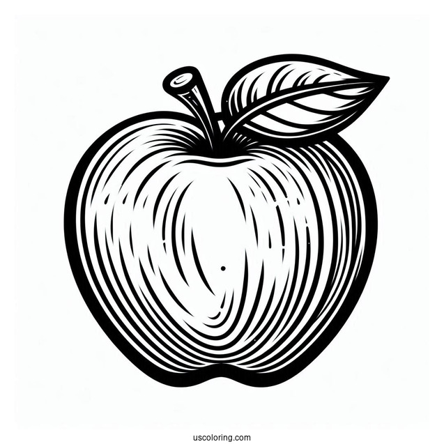 Simple Apple Stencil