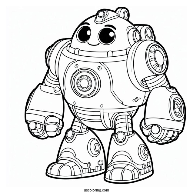 Octonauts Coloring Page Of Gup Z Giant Robot