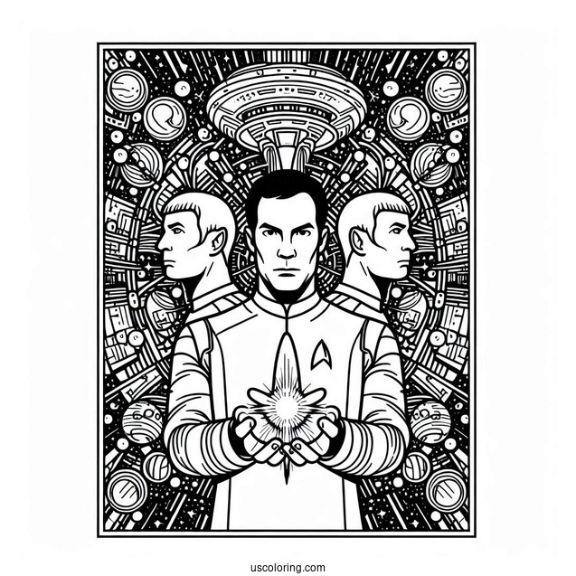 Star Trek Coloring Page Of The Orville Poster