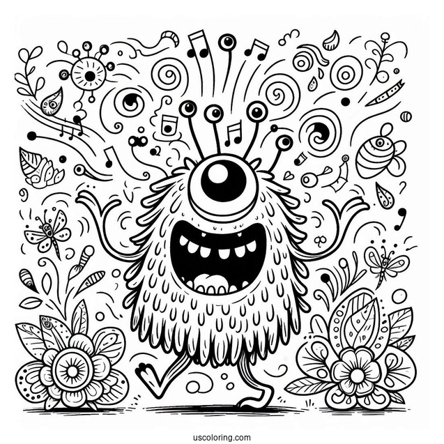 My Singing Monsters Coloring Page Noggin Dancing