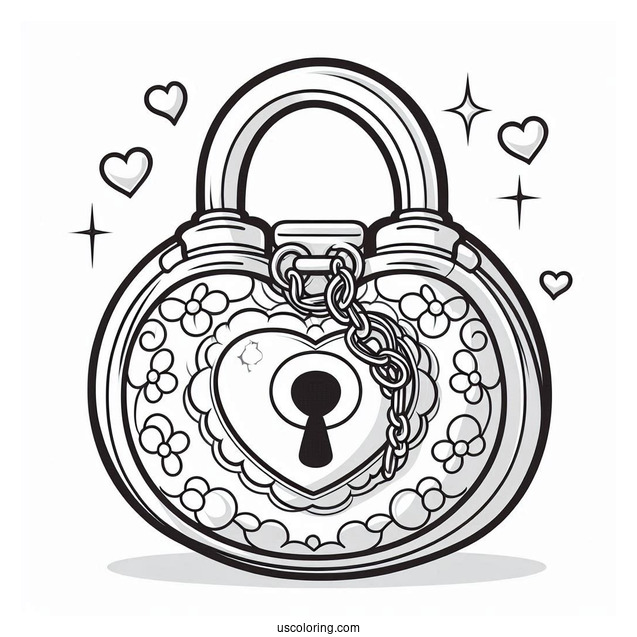 Polly Pocket Coloring Page Of Locket