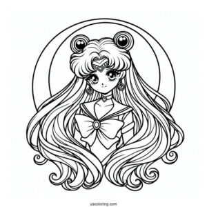 Simple Outline Of Luna Coloring In