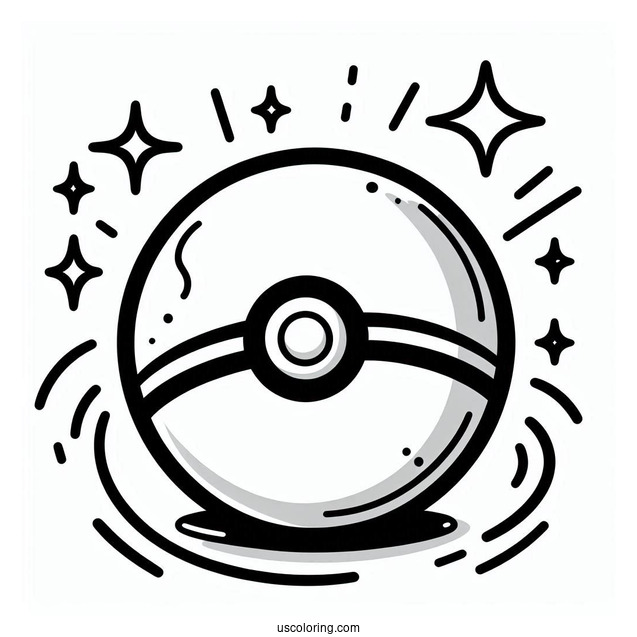 Pokemon Poke Ball Coloring Page