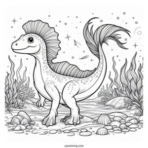 Basilosaurus Dinosaur On The Sea Floor