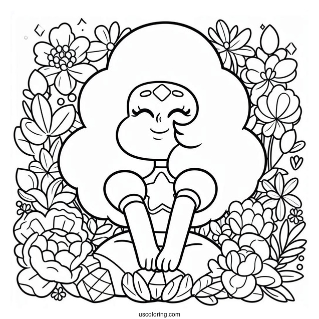 Happy Adult Steven Universe Coloring Page For Preschoolers