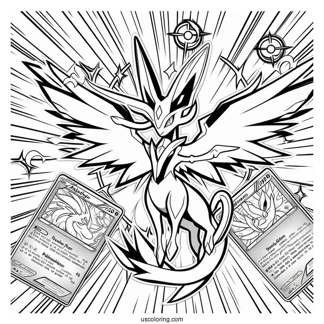 Arceus Trinity Charge Coloring Page