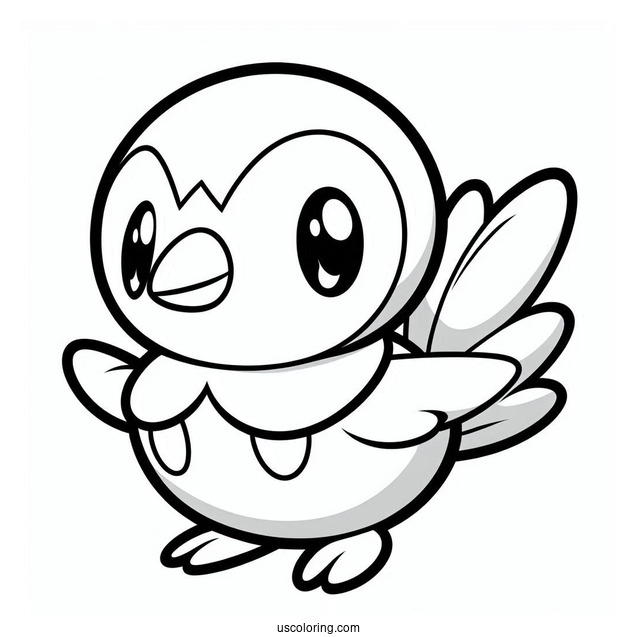 Piplup Coloring In For Preschoolers