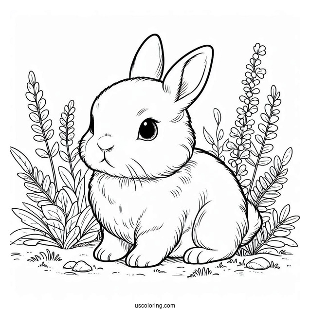 Baby Rabbit In The Wilderness