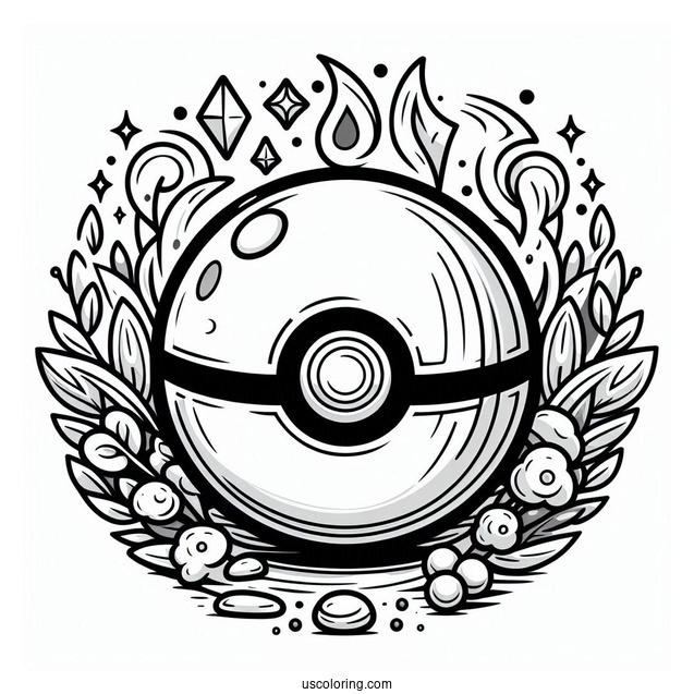 Simple To Color Pokemon Ball
