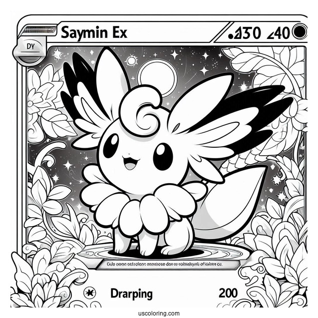 Shaymin EX Set Up Pokemon Card