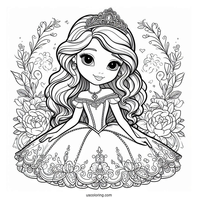 Princess Coloring Page Of Teenage Sofia The First