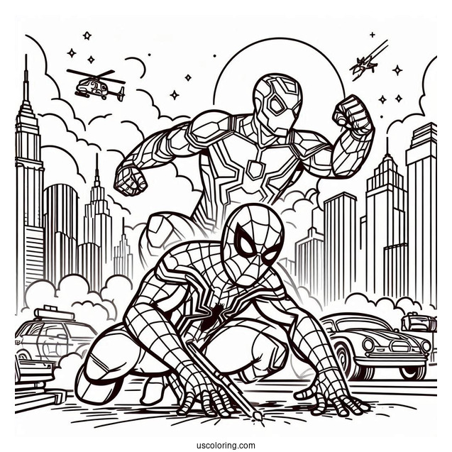 Spider-Man And Iron Man Working Together