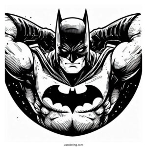 Batman Logo Coloring Page
