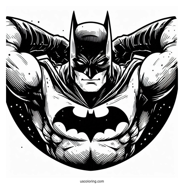 Batman Logo Coloring Page
