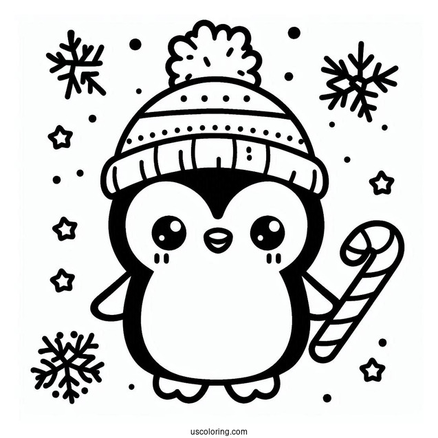 Cute Kawaii Coloring Page For Kids