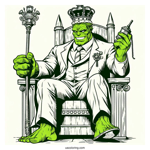 Vintage She Hulk Comic Coloring In