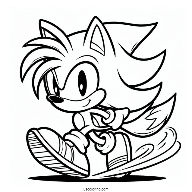 Miles _Tails_ Prower Coloring Sheet