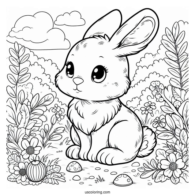 Baby Rabbit In The Wilderness