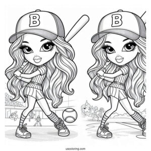 Bratz Phoebe Playing Baseball