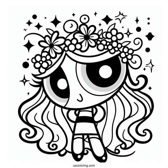 Bliss Character From Powerpuff Girls To Color