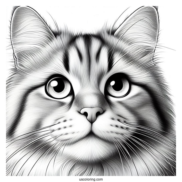 Close Up Of Realistic Cat