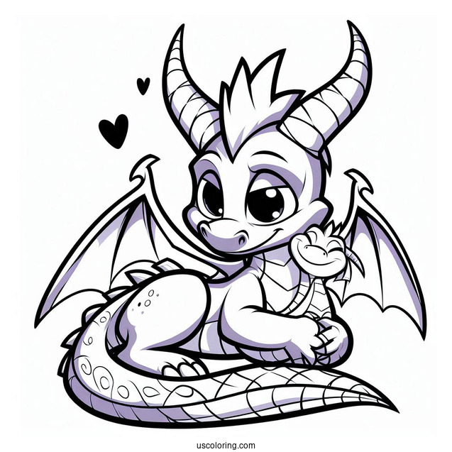 Sypro Coloring Page And Cynder Snuggling