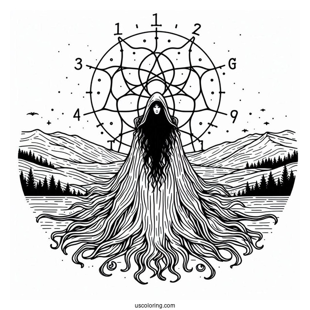 Coloring Page Of Vecna From Stranger Things