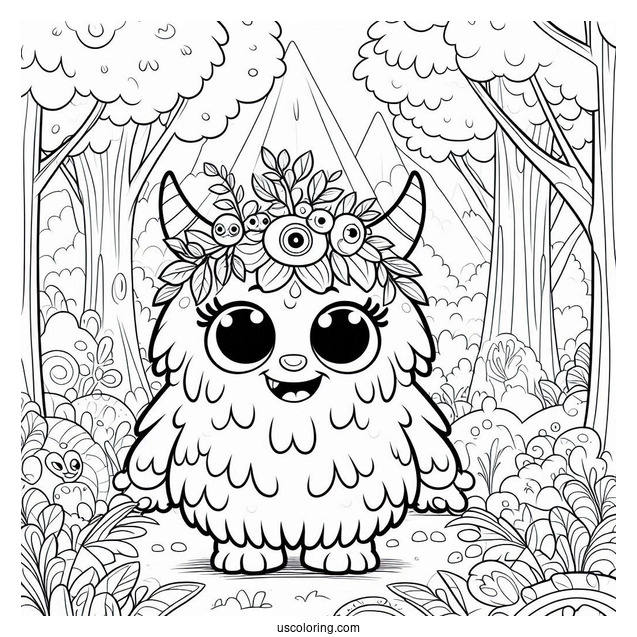 My Singing Monsters Coloring Page Of Kayna In The Forest