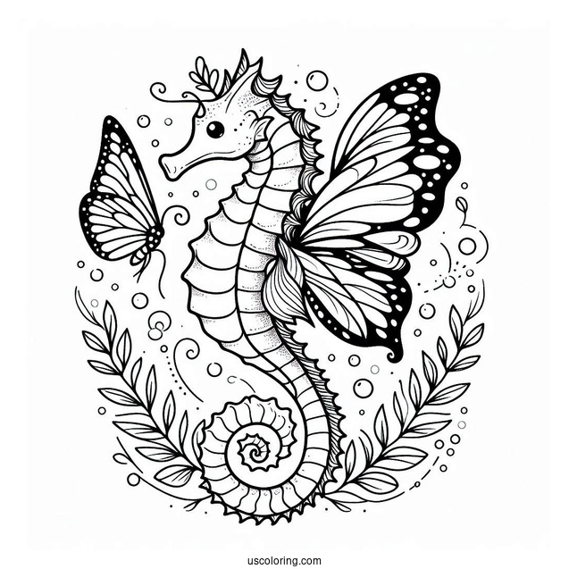 Seahorse With Butterfly Wings