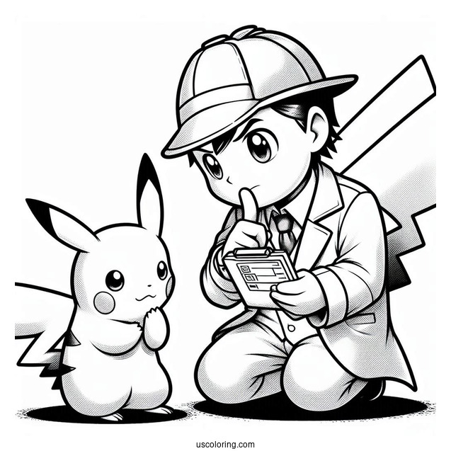Detective Pikachu Examining Clue