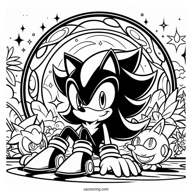 Shadow Coloring Page The Hedgehog, Sonic, And Silver Logos