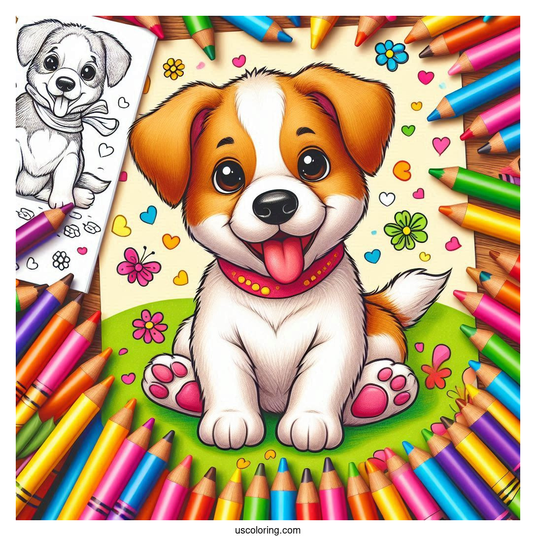 Puppy Coloring Pages Featured Image