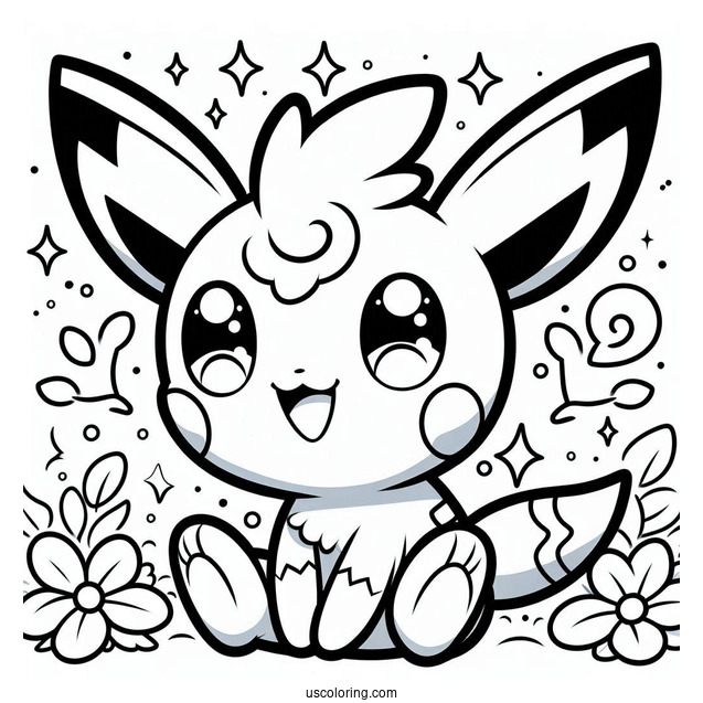 Happy Pokemon Creatures To Color