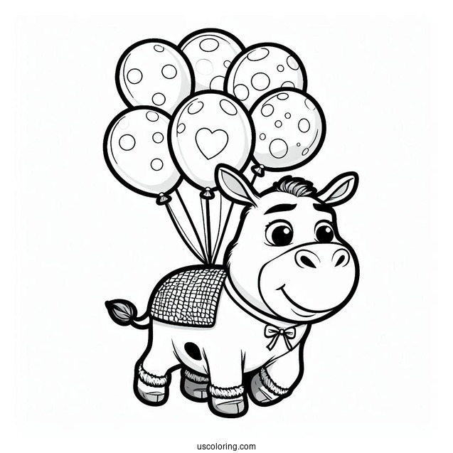 Animal Balloons From Shrek To Color