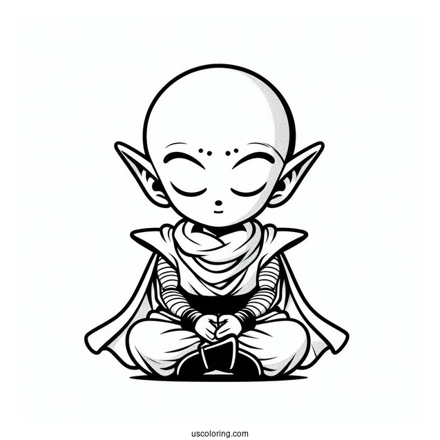 Piccolo Character Coloring Page