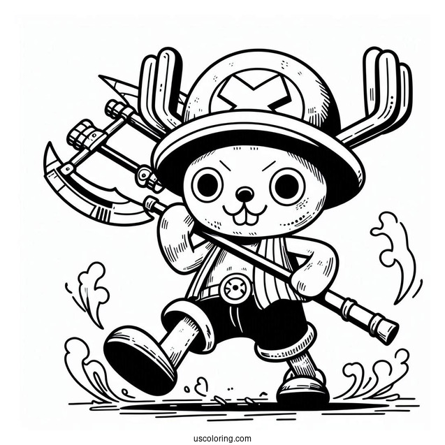 Tony Tony Chopper One Piece Coloring Page For Kids
