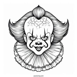 Easy Outline of Pennywise from IT