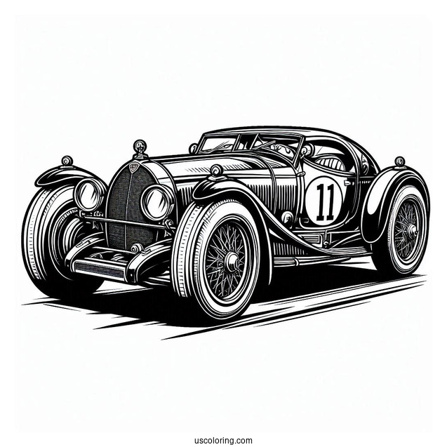 Easy Bugatti Coloring Page Centodieci Outline For Kids