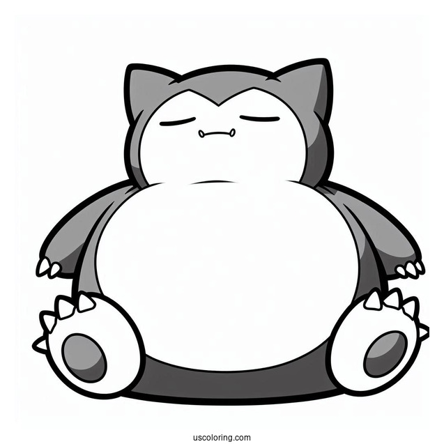 Snorlax Pokemon To Color In