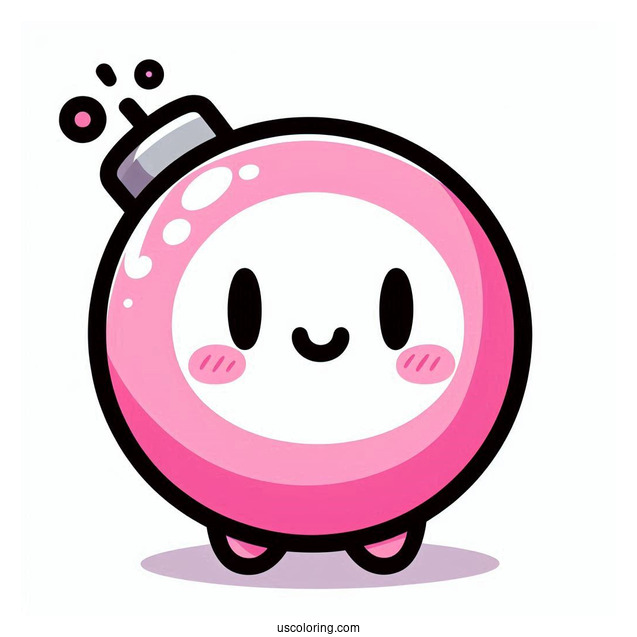 Pink Shy Guy Coloring Page Petting Bomb Ombs For Kids