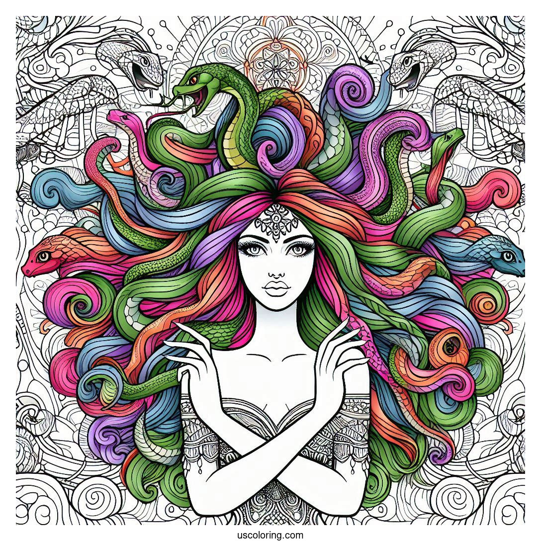 Medusa Coloring Pages Featured Image