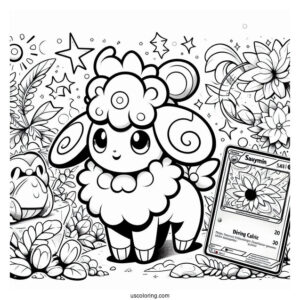 Shaymin EX Set Up Pokemon Card