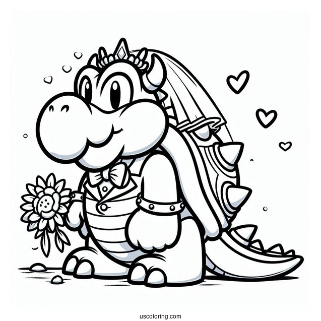 Bowser Dressed In Wedding Suit