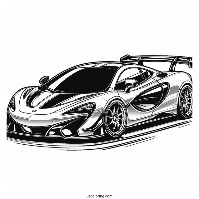McLaren Coloring Page For Kids