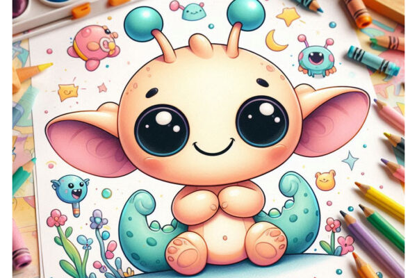 baby yoda coloring pages featured image