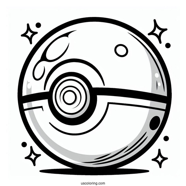 Full Page Pokéball Coloring Page In Different Designs