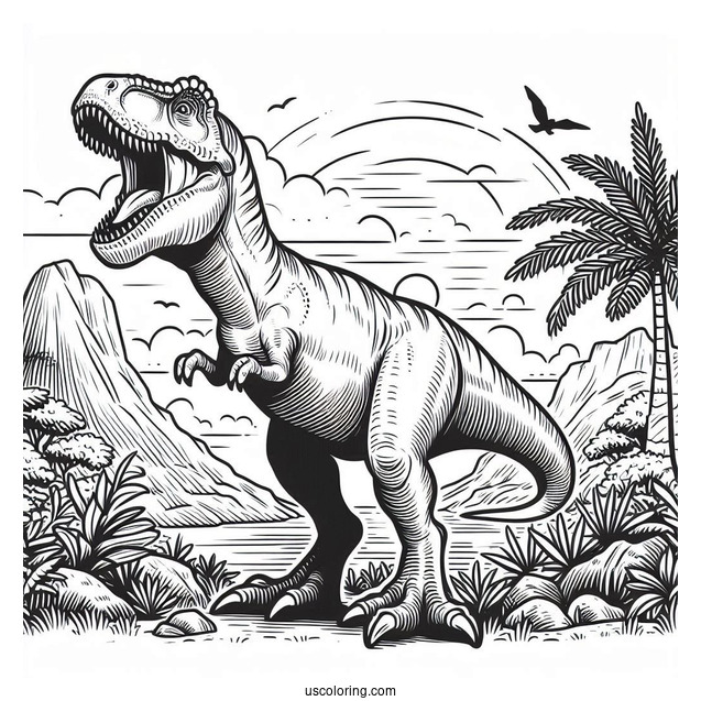 Roaring Baryonyx Dinosaur