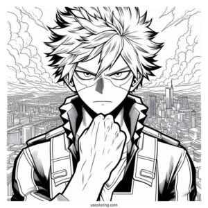 My Hero Academia Coloring Page The Movie Poster
